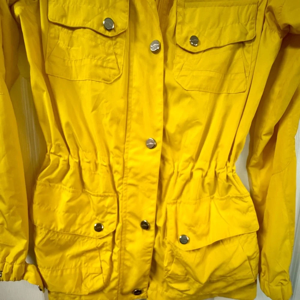 Ralph Lauren Yellow Women’s Windbreaker Jacket Small Utility Lightweight Casual - Picture 5 of 16